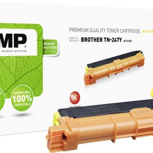 KMP Tonercassette vervangt Brother TN-247Y, TN247Y Compatibel Geel 2300 bladzijden B-T112X KMP Tonercassette vervangt Brother TN-247Y, TN247Y Compatibel Geel 2300 bladzijden B-T112X