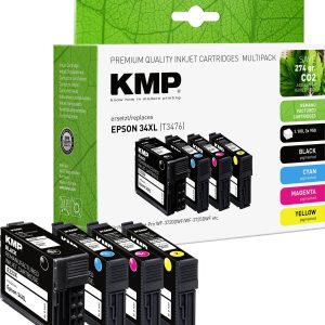 KMP Inktcartridge vervangt Epson 34XL, T3476, T3471, T3472, T3473, T3474 Compatibel Combipack Kleur E222XV 1637,4005 KMP Inktcartridge vervangt Epson 34XL, T3476, T3471, T3472, T3473, T3474 Compatibel Combipack Kleur E222XV 1637,4005