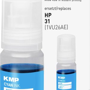 KMP Navulinkt vervangt HP 31, 1VU26AE Compatibel Cyaan 70 ml H198 1769,0003 KMP Navulinkt vervangt HP 31, 1VU26AE Compatibel Cyaan 70 ml H198 1769,0003