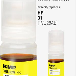 KMP Navulinkt vervangt HP 31, 1VU28AE Compatibel Geel 70 ml H200 1769,0009 KMP Navulinkt vervangt HP 31, 1VU28AE Compatibel Geel 70 ml H200 1769,0009