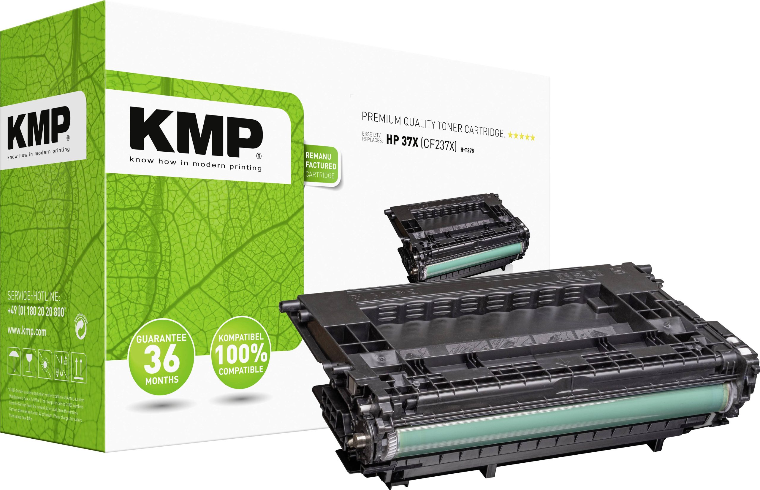 KMP Toner vervangt HP 37XBK Compatibel Zwart H-T275 2545,0000