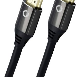 Oehlbach D1C92493 HDMI-kabel HDMI Aansluitkabel HDMI-A-stekker, HDMI-A-stekker 2.00 m Zwart 8K UHD