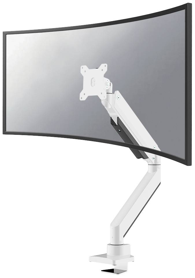 Neomounts NM-D775WHITEPLUS Monitor-tafelbeugel Aantal monteerbare displays: 1 Display(s) 25,4 cm (10") - 124,5 cm (49")