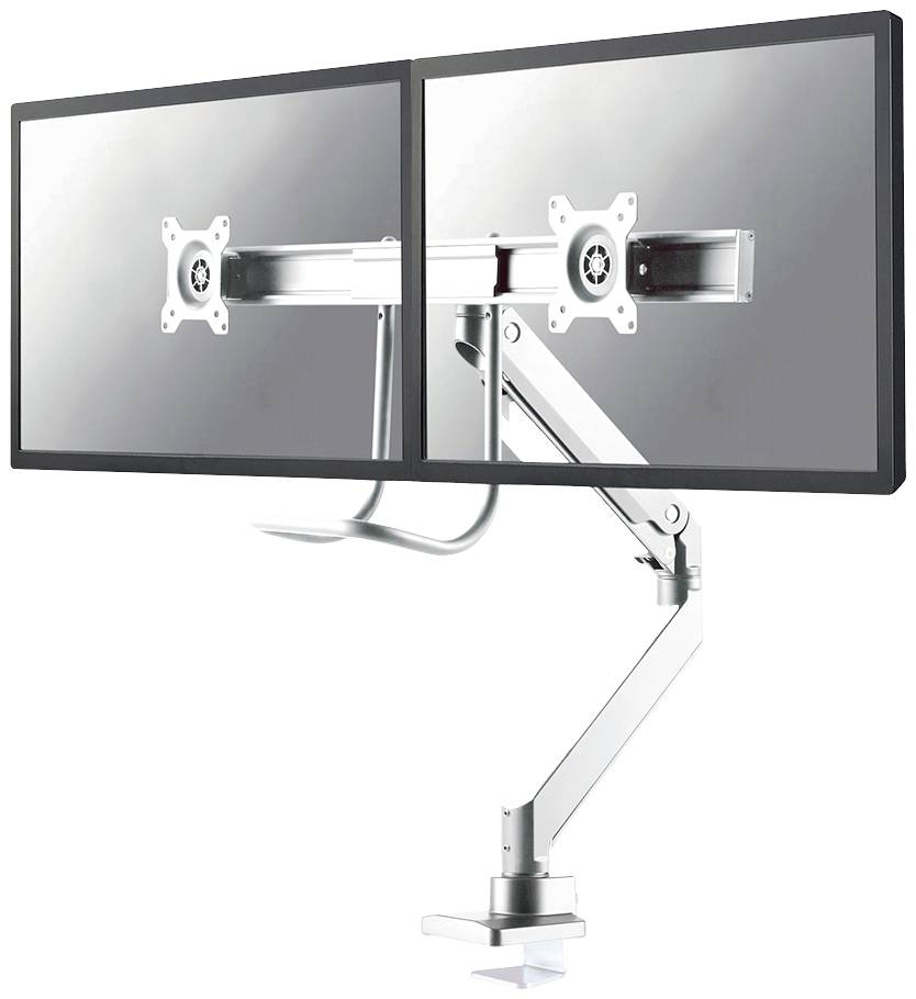 Neomounts NM-D775DXWHITE Monitor-tafelbeugel Aantal monteerbare displays: 2 Display(s) 25,4 cm (10") - 81,3 cm (32") Wit