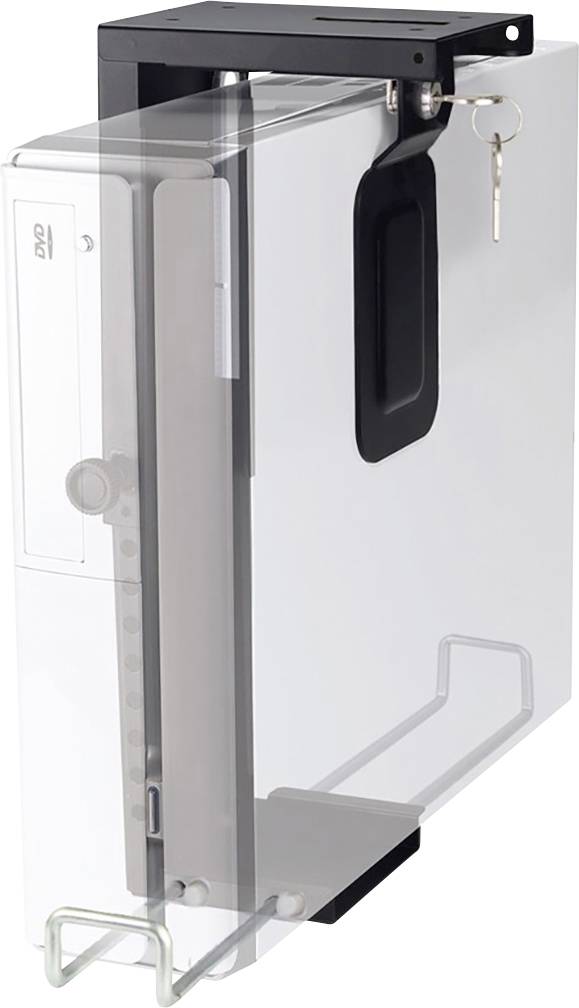 Neomounts CPU-D075BLACK/LK CPU-D075BLACK/LK PC-houder Tafel, Onderbouw Zwart Belastbaar tot: 10 kg