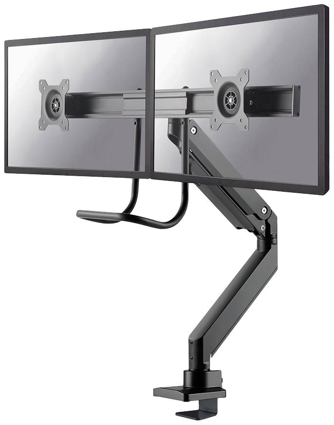 Neomounts NM-D775DXBLACK Monitor-tafelbeugel Aantal monteerbare displays: 2 Display(s) 43,2 cm (17") - 61 cm (24") Zwart