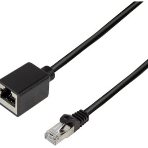 LogiLink CQX063S RJ45 Netwerkkabel, patchkabel CAT 6A S/FTP 3.00 m Zwart Vlambestendig, Halogeenvrij, Afscherming gevloc LogiLink CQX063S RJ45 Netwerkkabel, patchkabel CAT 6A S/FTP 3.00 m Zwart Vlambestendig, Halogeenvrij, Afscherming gevloc