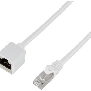 LogiLink CQX071S RJ45 Netwerkkabel, patchkabel CAT 6A S/FTP 5.00 m Wit Vlambestendig, Halogeenvrij, Afscherming gevlocht LogiLink CQX071S RJ45 Netwerkkabel, patchkabel CAT 6A S/FTP 5.00 m Wit Vlambestendig, Halogeenvrij, Afscherming gevlocht