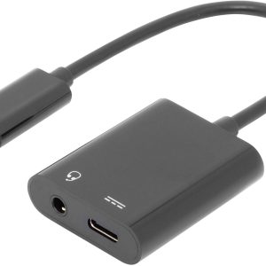 Digitus Audio Adapterkabel [1x USB-C stekker – 2x USB-C bus, Jackplug female 3,5 mm] AK-300400-002-S 20.00 cm Afgescherm