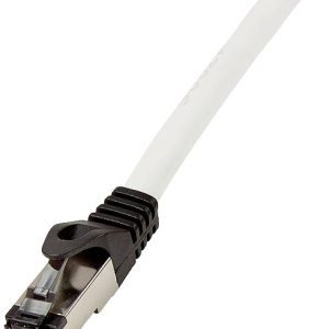 LogiLink CQ8102S RJ45 Netwerkkabel, patchkabel CAT 8.1 S/FTP 15.00 m Grijs-wit (RAL 7035) Afscherming gevlochten, Haloge LogiLink CQ8102S RJ45 Netwerkkabel, patchkabel CAT 8.1 S/FTP 15.00 m Grijs-wit (RAL 7035) Afscherming gevlochten, Haloge