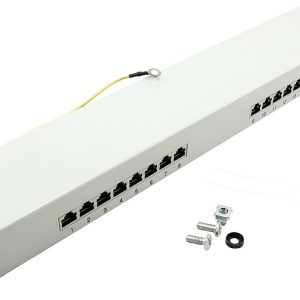 LogiLink NP0056 16 poorten Patchpaneel 483 mm (19″) CAT 6 1 HE Ingericht LogiLink NP0056 16 poorten Patchpaneel 483 mm (19″) CAT 6 1 HE Ingericht
