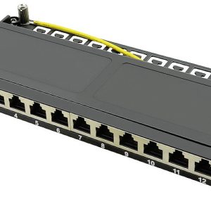 LogiLink NP0069 12 poorten Patchpaneel 254 mm (10″) CAT 6 0.5 HE Zwart LogiLink NP0069 12 poorten Patchpaneel 254 mm (10″) CAT 6 0.5 HE Zwart