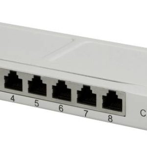 LogiLink NP0077 Patchpaneel CAT 6 0.5 HE Grijs Ingericht LogiLink NP0077 Patchpaneel CAT 6 0.5 HE Grijs Ingericht