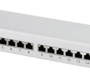 LogiLink NP0075 16 poorten Patchpaneel 483 mm (19″) CAT 6A 1 HE Grijs LogiLink NP0075 16 poorten Patchpaneel 483 mm (19″) CAT 6A 1 HE Grijs