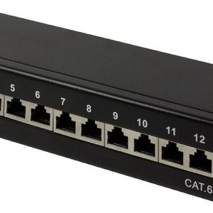 LogiLink NP0019B 12 poorten Patchpaneel CAT 6A Meerdere kleuren LogiLink NP0019B 12 poorten Patchpaneel CAT 6A Meerdere kleuren