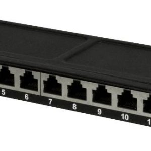 LogiLink NP0066 12 poorten Patchpaneel 254 mm (10″) CAT 6A 0.5 HE LogiLink NP0066 12 poorten Patchpaneel 254 mm (10″) CAT 6A 0.5 HE