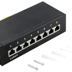 LogiLink NP0018B 8 poorten Patchpaneel CAT 6A 1 HE Meerdere kleuren LogiLink NP0018B 8 poorten Patchpaneel CAT 6A 1 HE Meerdere kleuren