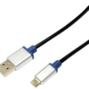 LogiLink BUAM210 USB-kabel USB 2.0 USB-A stekker, USB-micro-B stekker 1.00 m Zwart LogiLink BUAM210 USB-kabel USB 2.0 USB-A stekker, USB-micro-B stekker 1.00 m Zwart
