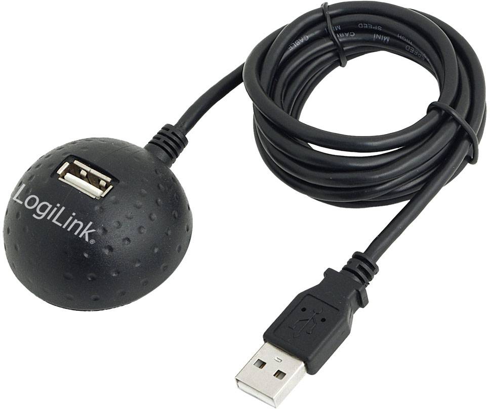 LogiLink CU0013B USB-kabel USB 2.0 USB-A bus, USB-A stekker 1.50 m Meerdere kleuren