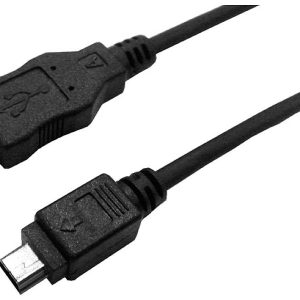 LogiLink CU0015 USB-kabel USB 2.0 USB-A stekker, USB-mini-B stekker 3.00 m Zwart LogiLink CU0015 USB-kabel USB 2.0 USB-A stekker, USB-mini-B stekker 3.00 m Zwart
