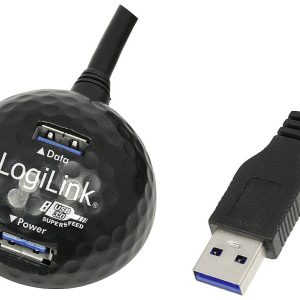 LogiLink CU0035 USB-kabel USB 3.2 Gen1 USB-A stekker, USB-A bus 1.50 m Zwart LogiLink CU0035 USB-kabel USB 3.2 Gen1 USB-A stekker, USB-A bus 1.50 m Zwart
