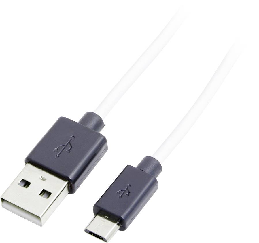 LogiLink CU0063 USB-kabel USB 2.0 USB-A stekker, USB-micro-B stekker 1.80 m Zwart