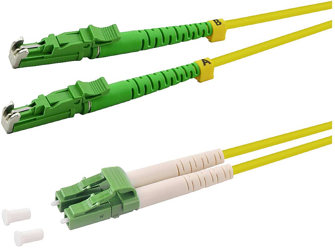 LogiLink FP0EL02 Glasvezel Optische vezel Aansluitkabel 2.00 m Geel 9/125 µ Singlemode OS2