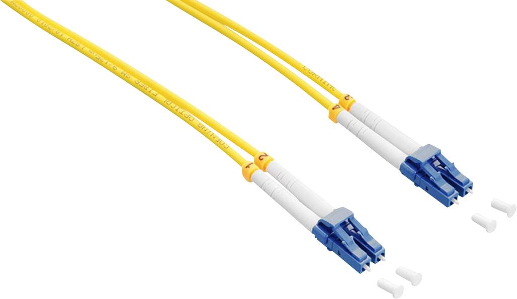 LogiLink FP0LC01 Glasvezel Optische vezel Aansluitkabel 1.00 m Geel 9/125 µ Singlemode OS2
