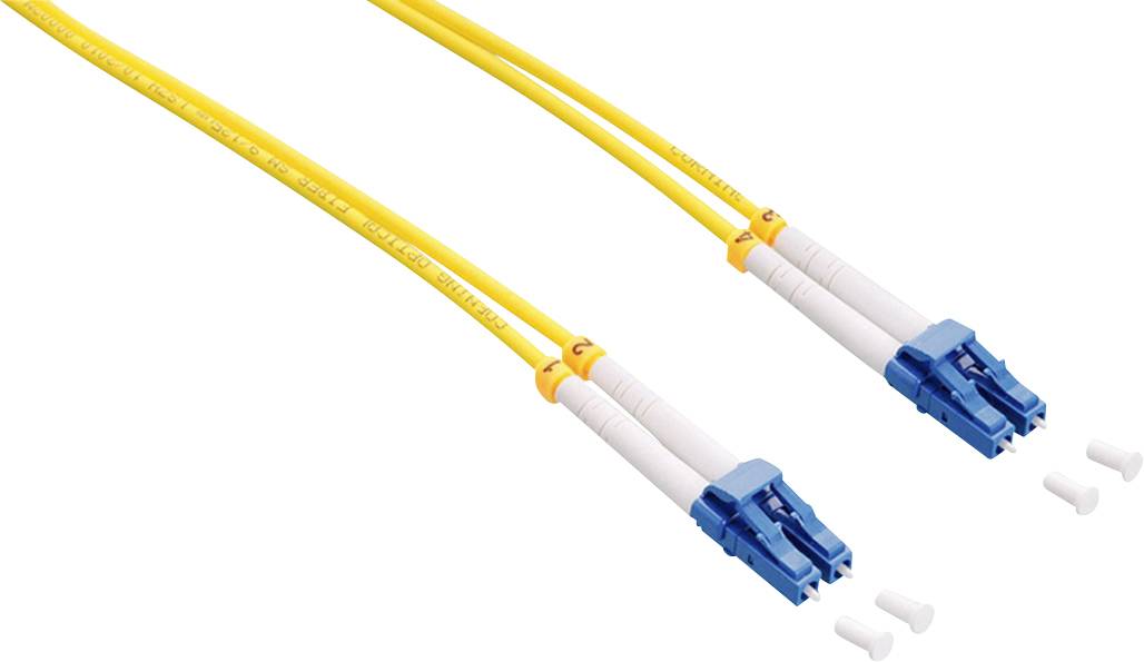 LogiLink FP0LC03 Glasvezel Optische vezel Aansluitkabel 3.00 m Geel 9/125 µ Singlemode OS2