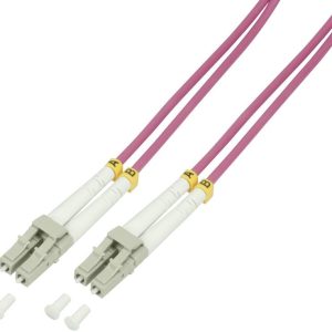 LogiLink FP4LC10 Glasvezel Optische vezel Aansluitkabel 10.00 m Violet 50/125 µ Multimode OM4 LogiLink FP4LC10 Glasvezel Optische vezel Aansluitkabel 10.00 m Violet 50/125 µ Multimode OM4