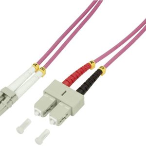 LogiLink FP4LS03 Glasvezel Optische vezel Aansluitkabel 3.00 m Violet 50/125 µ Multimode OM4 LogiLink FP4LS03 Glasvezel Optische vezel Aansluitkabel 3.00 m Violet 50/125 µ Multimode OM4