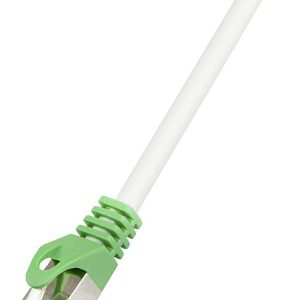 LogiLink RJ45 (cross) Netwerkkabel Aansluitkabel CAT 6 S/FTP 1.00 m Grijs Vlambestendig, Afscherming gevlochten, Afscher LogiLink RJ45 (cross) Netwerkkabel Aansluitkabel CAT 6 S/FTP 1.00 m Grijs Vlambestendig, Afscherming gevlochten, Afscher