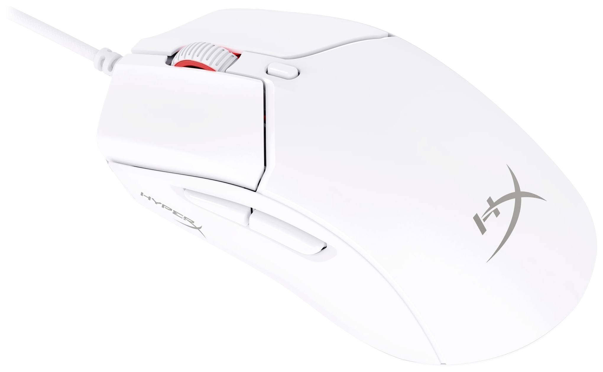 HyperX Pulsefire Haste 2 Gaming-muis Kabelgebonden Optisch Wit 6 Toetsen 26000 dpi Verlicht