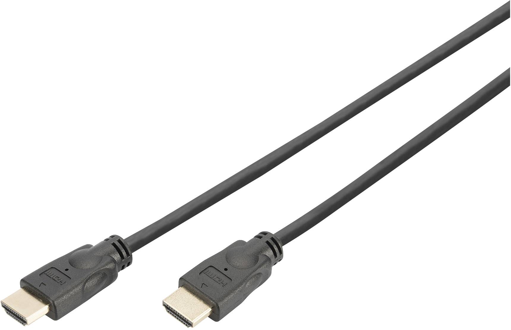 Digitus DK-330123-050-S HDMI-kabel HDMI Aansluitkabel HDMI-A-stekker 5.00 m Zwart 4K UHD, Audio Return Channel (ARC), Af