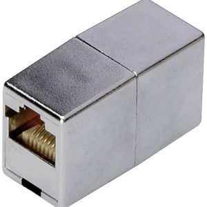 Digitus RJ45 Netwerk Adapter CAT 5, CAT 5e [1x RJ45-bus – 1x RJ45-bus] Grijs