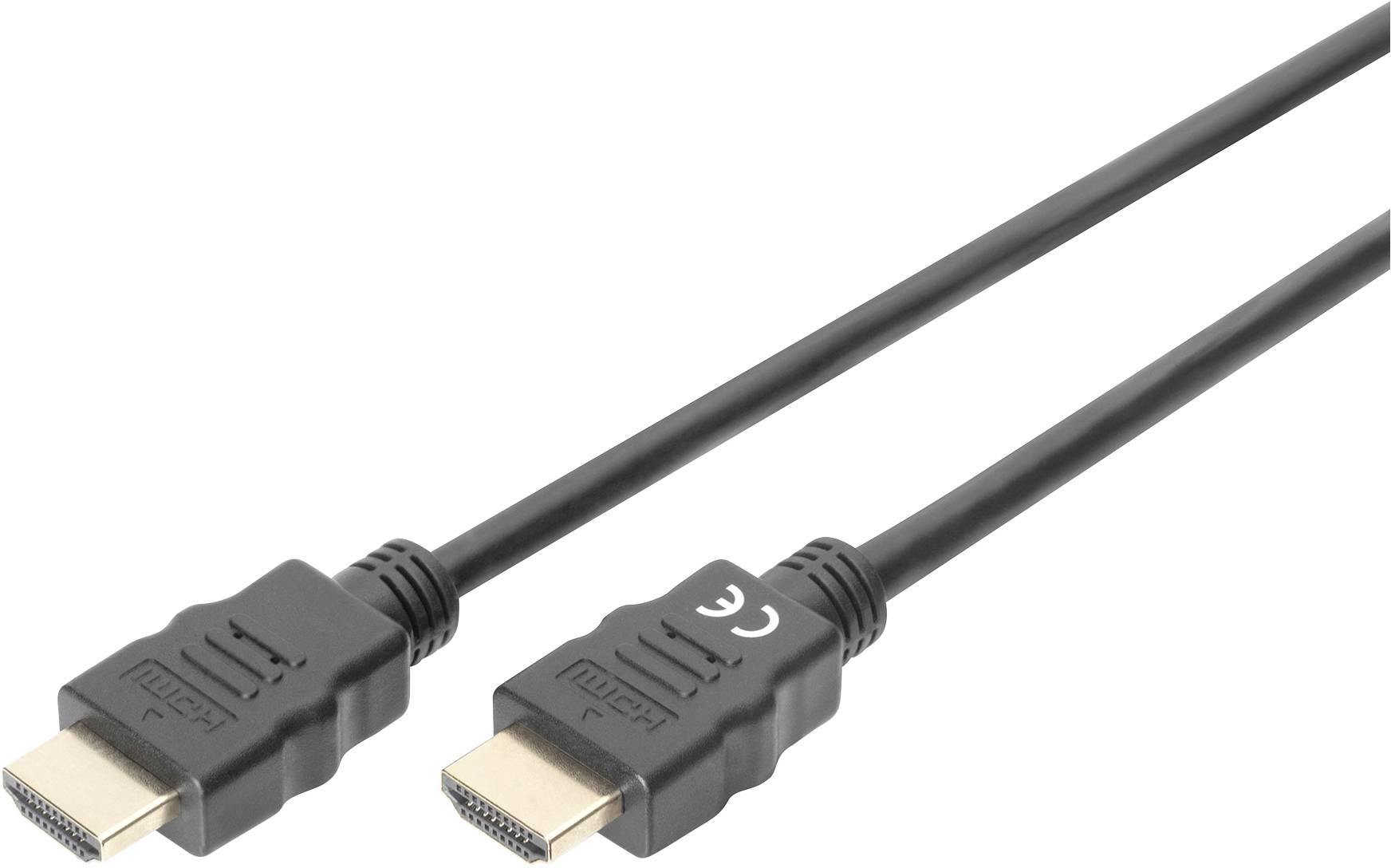 Digitus DB-330123-010-S HDMI-kabel HDMI Aansluitkabel HDMI-A-stekker, HDMI-A-stekker 1.00 m Zwart 4K UHD, Audio Return C