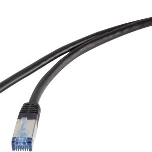 Renkforce RF-4673684 RJ45 Netwerkkabel, patchkabel CAT 6A S/FTP 3.00 m Zwart UV-bestendig 1 stuk(s) Renkforce RF-4673684 RJ45 Netwerkkabel, patchkabel CAT 6A S/FTP 3.00 m Zwart UV-bestendig 1 stuk(s)