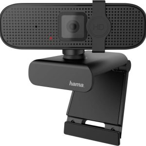 Hama Full HD-webcam 1920 x 1080 Pixel Klemhouder Hama Full HD-webcam 1920 x 1080 Pixel Klemhouder