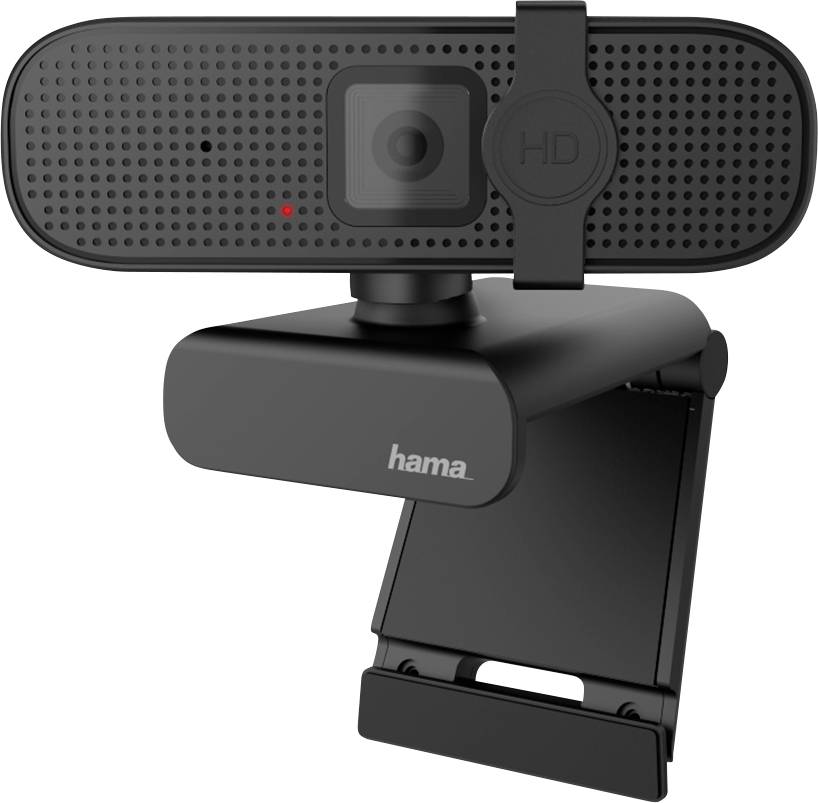 Hama Full HD-webcam 1920 x 1080 Pixel Klemhouder