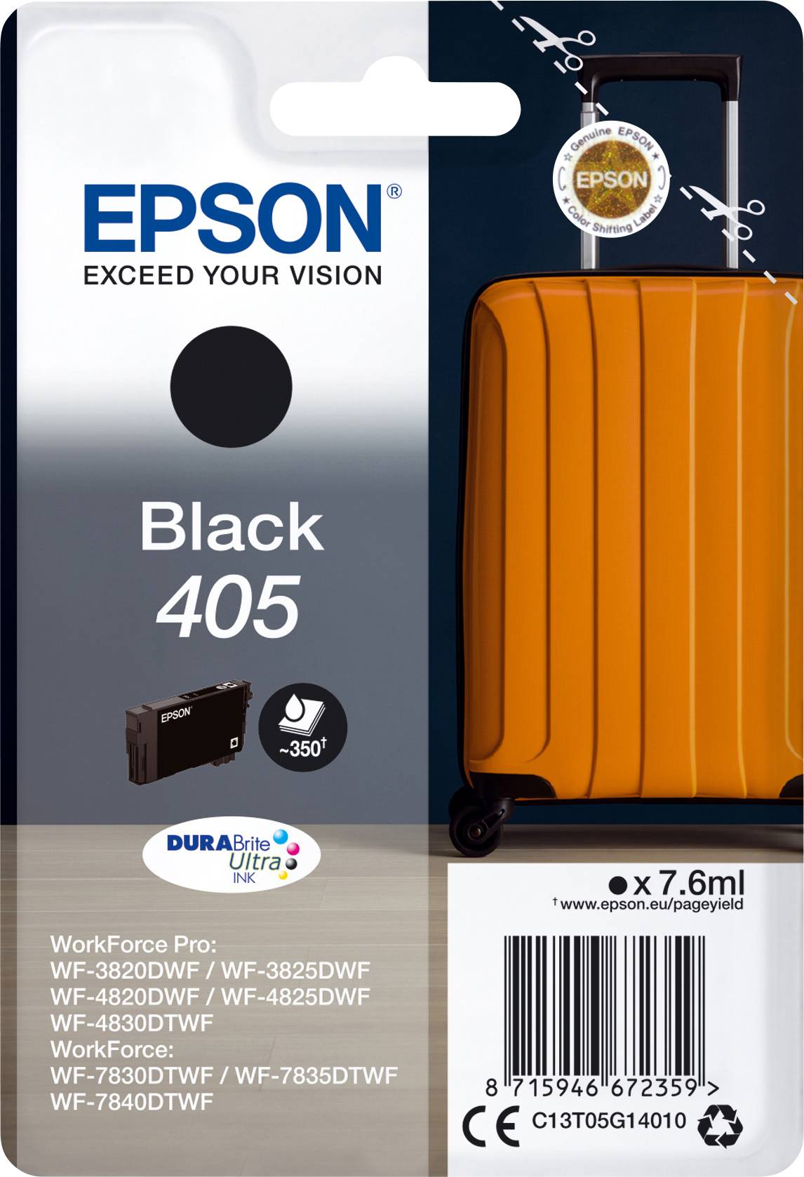 Epson Inktcartridge 405 Origineel Zwart C 13 T 05G14010
