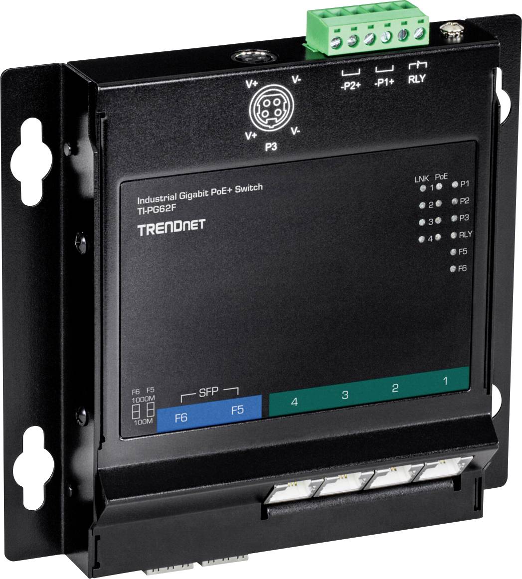 TrendNet TI-PG62F Industrial Ethernet Switch 10 / 100 / 1000 MBit/s