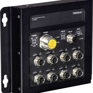 TRENDnet TI-TPG80 8-poorts Industriële EN50155 M12 Gigabit PoE+ Spoorweg Switch TRENDnet TI-TPG80 8-poorts Industriële EN50155 M12 Gigabit PoE+ Spoorweg Switch