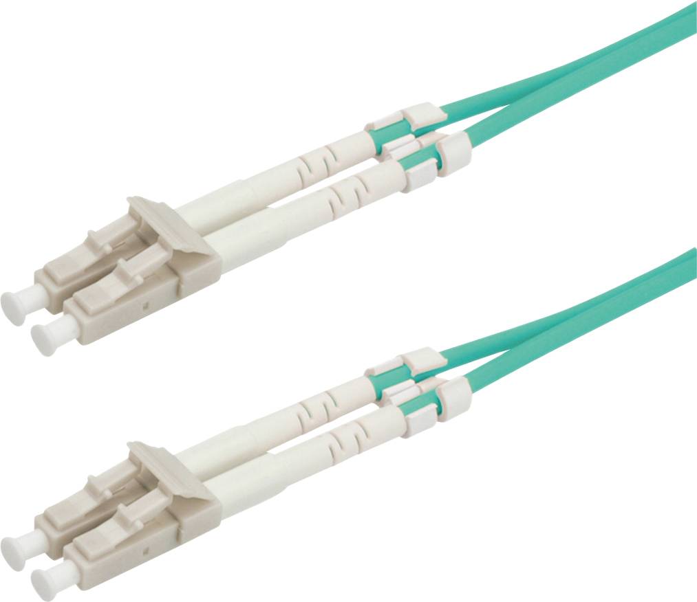 ROLINE glasvezelkabel 50/125µm OM3, LC/LC, Low-Loss connector, turkoois, 5 m