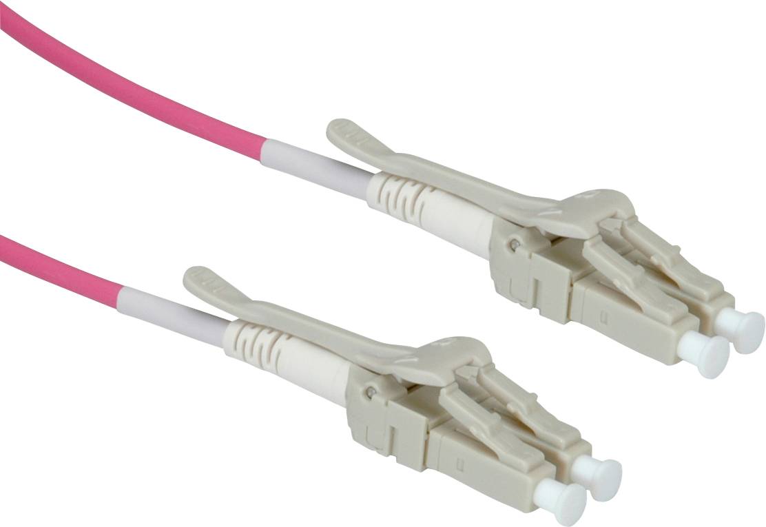 ROLINE glasvezelkabel 50/125µm OM4, LC/LC, LSOH, Low-Loss, Data Center, violet, 5 m