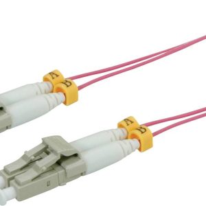 ROLINE Glasvezel kabel, dun, 50/125µm OM4, LC/LC, LSOH, Slim, violet, 5 m ROLINE Glasvezel kabel, dun, 50/125µm OM4, LC/LC, LSOH, Slim, violet, 5 m