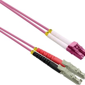 ROLINE glasvezelkabel duplex 50/125µm OM4, LSH/LC, LSOH, violet, 10 m ROLINE glasvezelkabel duplex 50/125µm OM4, LSH/LC, LSOH, violet, 10 m