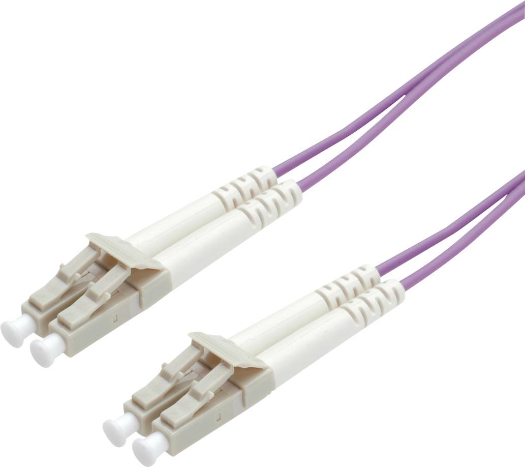 ROLINE glasvezelkabel 50/125µm OM4, LC/LC, violet, 15 m