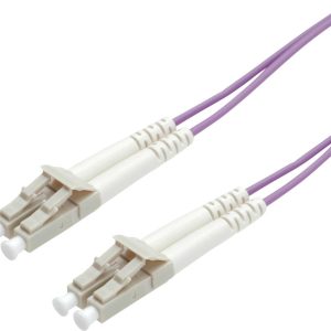 ROLINE glasvezelkabel 50/125µm OM4, LC/LC, LSOH, Low-Loss, violet, 5 m ROLINE glasvezelkabel 50/125µm OM4, LC/LC, LSOH, Low-Loss, violet, 5 m