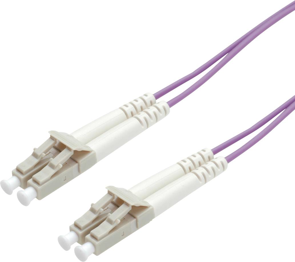 ROLINE glasvezelkabel 50/125µm OM4, LC/LC, violet, 1 m