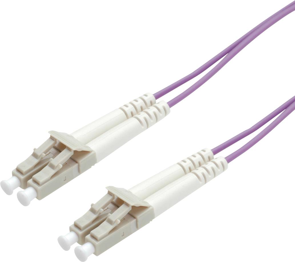 ROLINE glasvezelkabel 50/125µm OM4, LC/LC, LSOH, Low-Loss, violet, 3 m